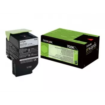 Tonercartridge Lexmark 702K R 3000 pagina's zwart
