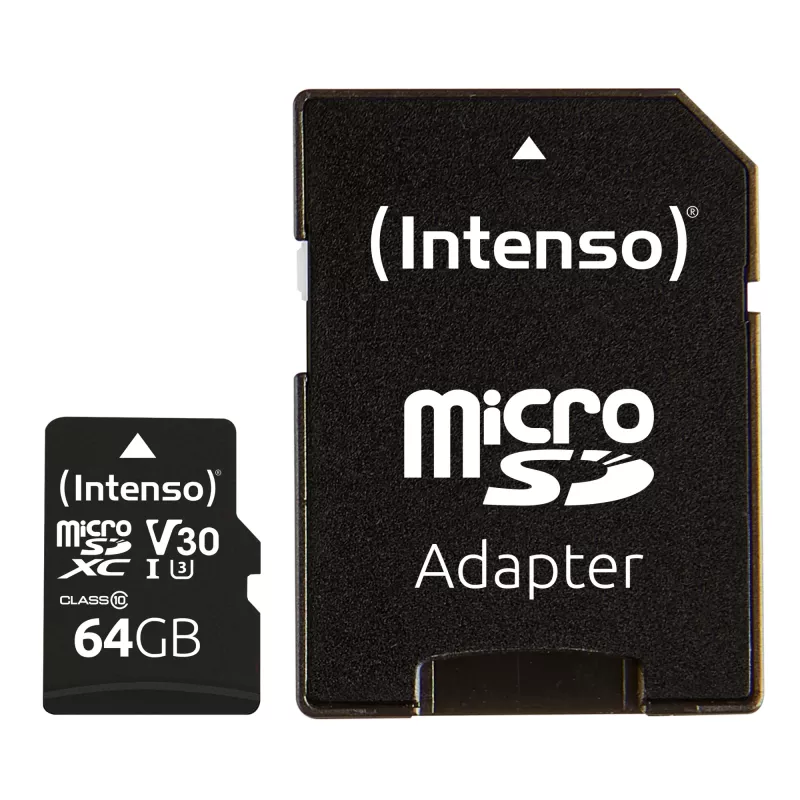 Geheugenkaart Intenso 64 GB MicroSDXC UHS-I Class 10 3433490