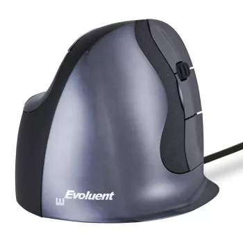 Evoluent VerticalMouse D Medium - muis - ergonomisch - laser - 6 knoppen - bedraad - USB