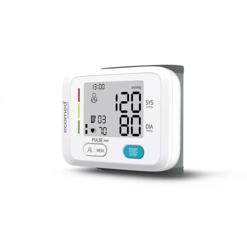 Ecomed BW-83E Polsbloeddrukmeter, automatisch, 2 gebruikers