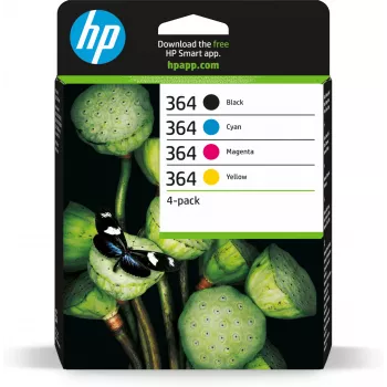 HP 364 4-pack zwart/cyaan/magenta/geel originele inktcartridges