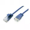 ROLINE GREEN UTP-patchkabel Cat.6A (klasse EA), LSOH, slank, blauw, 1 m