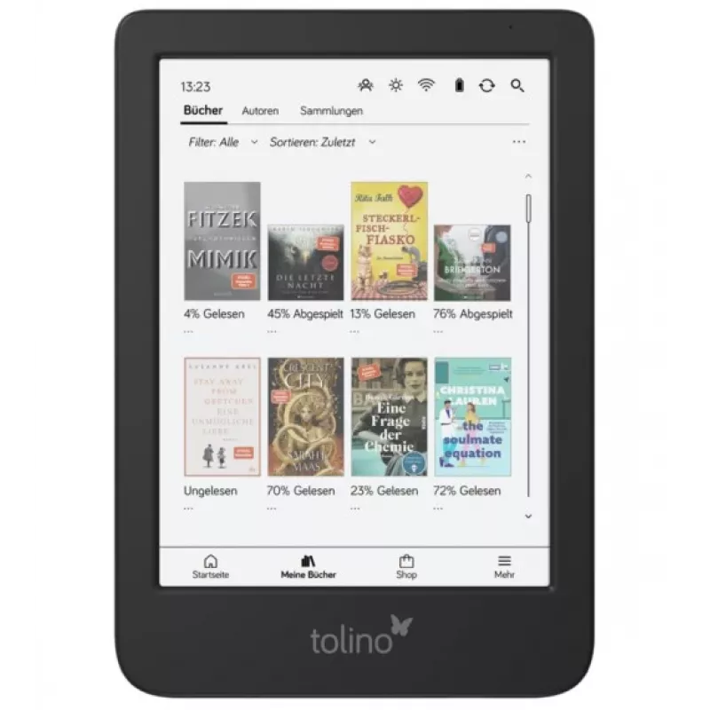 Tolino shine color e-bookreader touchscreen 16 GB Wi-Fi zwart