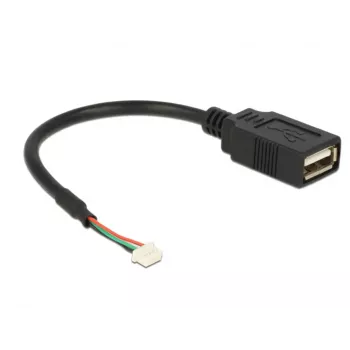 USB-kabel DeLOCK 84834 USB 2.0 0,15 m zwart