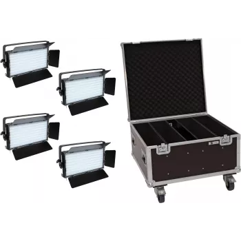 LED-paneelset EUROLITE PLL-480 QCL 4x met draagtas
