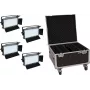 LED-paneelset EUROLITE PLL-480 QCL 4x met draagtas