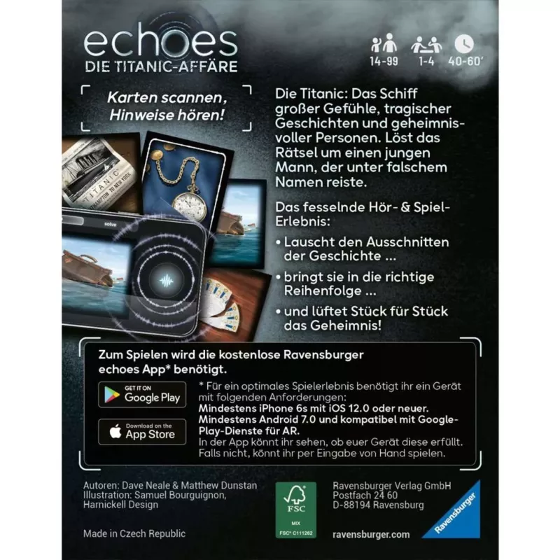 echoes The Titanic Affair, familiespel