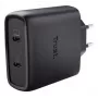 Oplader Trust Maxo 65W 2-poorts USB-C GaN oplader snelladen zwart