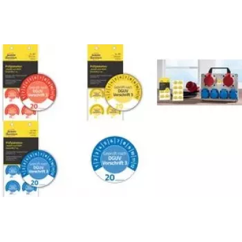 AVERY etiketten 7909 – ronde inspectie-/identificatiestickers, blauw, 30 mm, 80 stuks