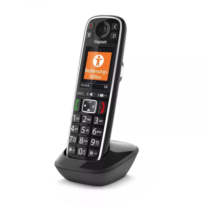 Gigaset E720HX analoog/DECT-telefoon met nummerweergave zwart