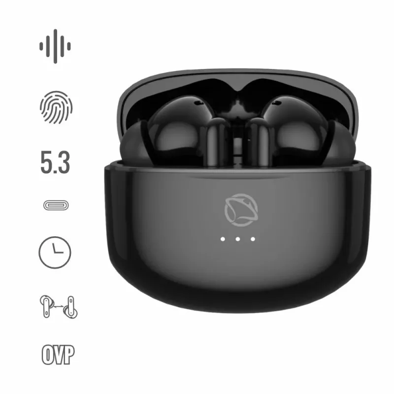Hoofdtelefoon Manta MTWS008B Rytmo zwart