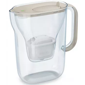 Waterfilterkan BRITA Style Essential 2,4 L met 2 reservecartridges (zandkleurig)