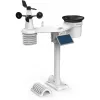 Bresser 7003220 Weather Center 7-in-1 Solar 6-Day 4cast Pro SF digitaal weerstation, LCD, zwart