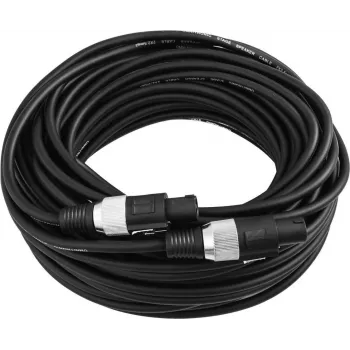 Luidsprekerkabel Omnitronic 3022130P, 2×2,5 mm², 20 m, zwart