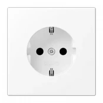 JUNG LS 1520 KI WWM Schuko-stopcontact Type F, 16A 250V, wit