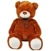 Knuffel teddybeer met strik 70 cm bruin