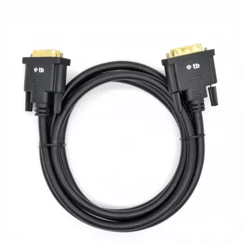 TB MM DVI 24 + 1 kabel 1,8 m, zwart, goud (AKTBXVD24DVI18B)