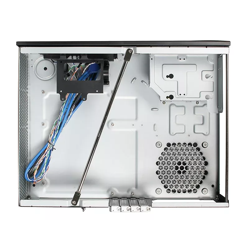 SilverStone MILO ML03 - desktop - micro-ATX - zonder voeding (ATX / PS/2) - zwart - USB/audio (SST-ML03B-R)