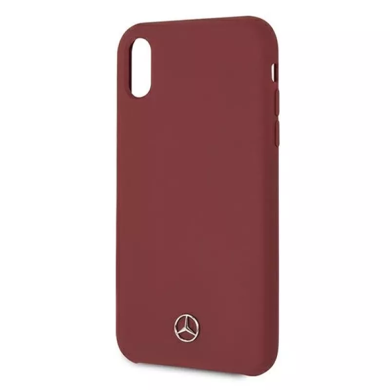 Mercedes-Benz hard cover silicone voor Apple iPhone XR rood MEHCI61SILRE