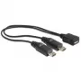 USB-kabel DeLOCK 20,5 cm USB micro-B 2 x USB micro-B