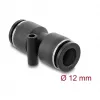 DeLOCK 60745 pneumatische connector 12 mm recht met montagegat