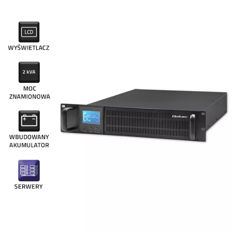 UPS QOLTEC 53946 Line-Interactive 2 kVA noodstroomvoorziening