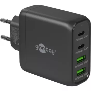 Goobay 64817 oplader voor mobiele apparaten koptelefoon - smartphone - tablet zwart AC snelladen binnen (64817)