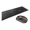 CHERRY DW 9100 slank toetsenbord muis inbegrepen universeel RF draadloos + Bluetooth AZERTY Frans zwart