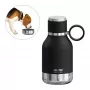 Asobu - Dog Bowl - roestvrijstalen fles met hondenbak 1 liter zwart
