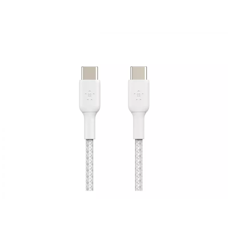 Belkin BOOST CHARGE - USB-kabel - 24-pins USB-C (m) naar 24-pins USB-C (m) - USB 2.0 - 2 m - wit