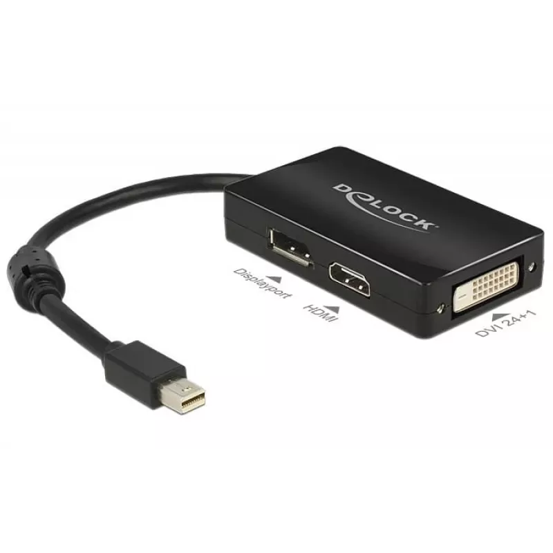 Kabel DeLOCK 0,16 m DisplayPort HDMI DVI Mini DisplayPort