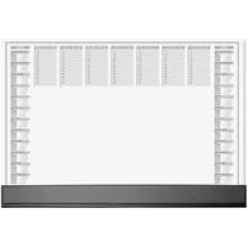Bureaubladonderlegger Sigel H6365 papier bureaumat 595×410 mm, zwart/grijs/wit