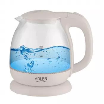 Elektrische waterkoker Adler AD 1283C 1 L 900 W crème