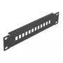 Glasvezel-patchpaneel DeLOCK 10 inch 12 poort SC simplex LC duplex 1U zwart