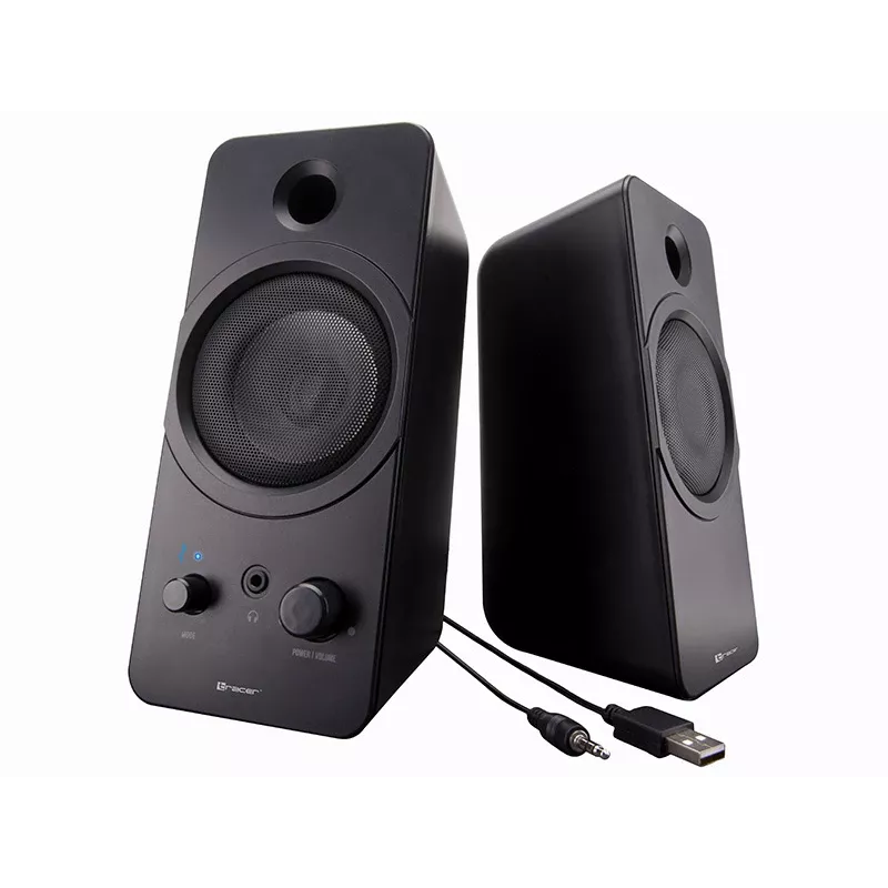 Desktop 2.0 TRACER Mark luidsprekers 12 W, USB-voeding, Bluetooth, 2-weg, 2 drivers, zwart