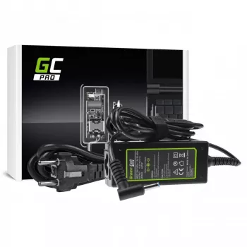 AC-naar-DC laptopvoedingsadapter Green Cell AD74P 45W 19,5V 2,31A voor binnen, zwart