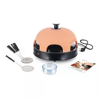 Pizzabakautomaat Emerio PO-115984 6 pizza's 1200 W zwart oranje