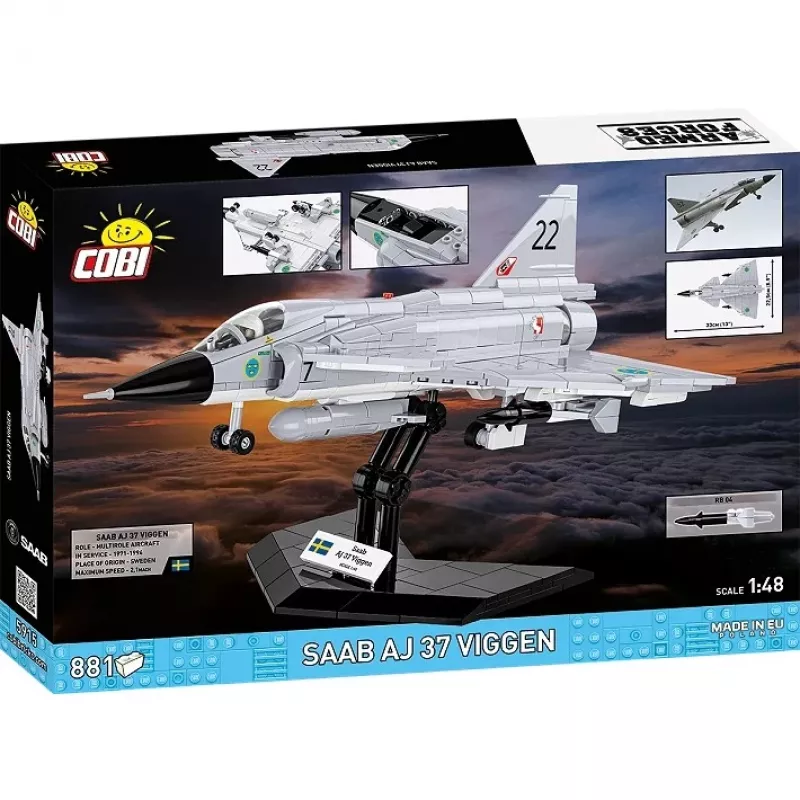 Cobi Blocks Saab AJ 37 Viggen 881-delig constructieset