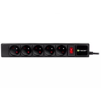 Overspanningsbeveiliging TRACER PowerGear Tracer 47138 5 m zwart stekkerdoos met 5 m kabel