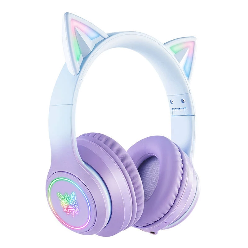 Headset Onikuma B90 gaming-headset blauw/paars