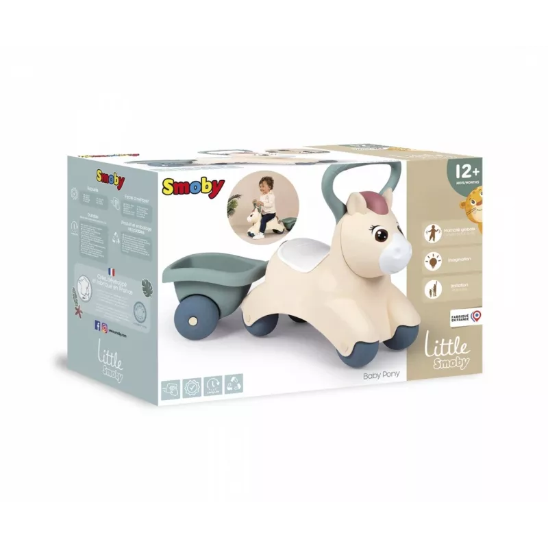 Little Smoby Baby Pony duw- en glijvoertuig