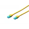 Patchkabel Digitus CAT 5e U/UTP DK-1512-050/Y 5m geel