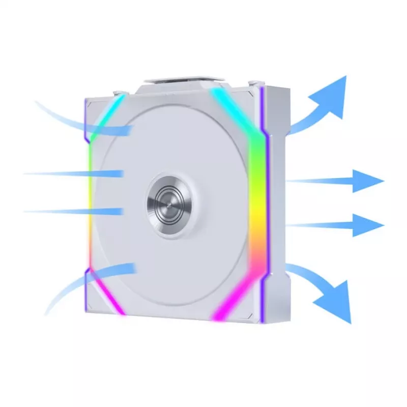 Lian Li UNI FAN SL Wireless 120 G99.12SL1W1W.00 behuizingsventilator, ARGB, PWM, 120 mm, wit