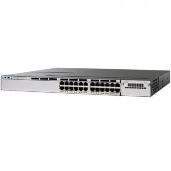 Netwerkswitch Cisco Catalyst WS-C3850-24U-S-RFB — managed L2/L3, 24x Gigabit PoE RJ-45, 1U, roestvrij staal