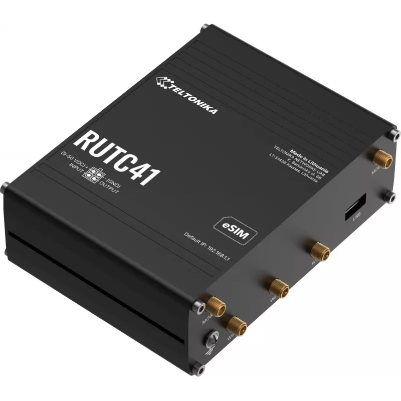Router TELTONIKA RUTC41 4G LTE EDGE, industriële mobiele router RUTC41000000