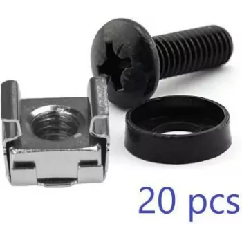 Kooimoeren-set LOGON RAX106 zwart zilver roestvrij staal 48,3 cm