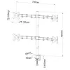 Houder voor 4 LCD-monitoren 13-27'' L-04N