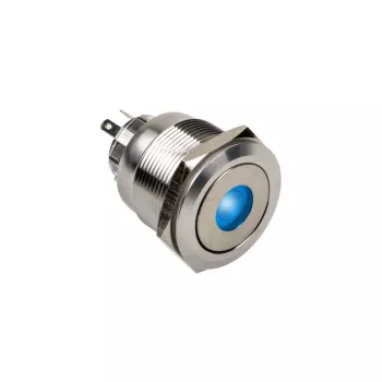 DimasTech vandalismebestendige schakelaar/drukknop 25 mm Silverline Dot RGB PD212