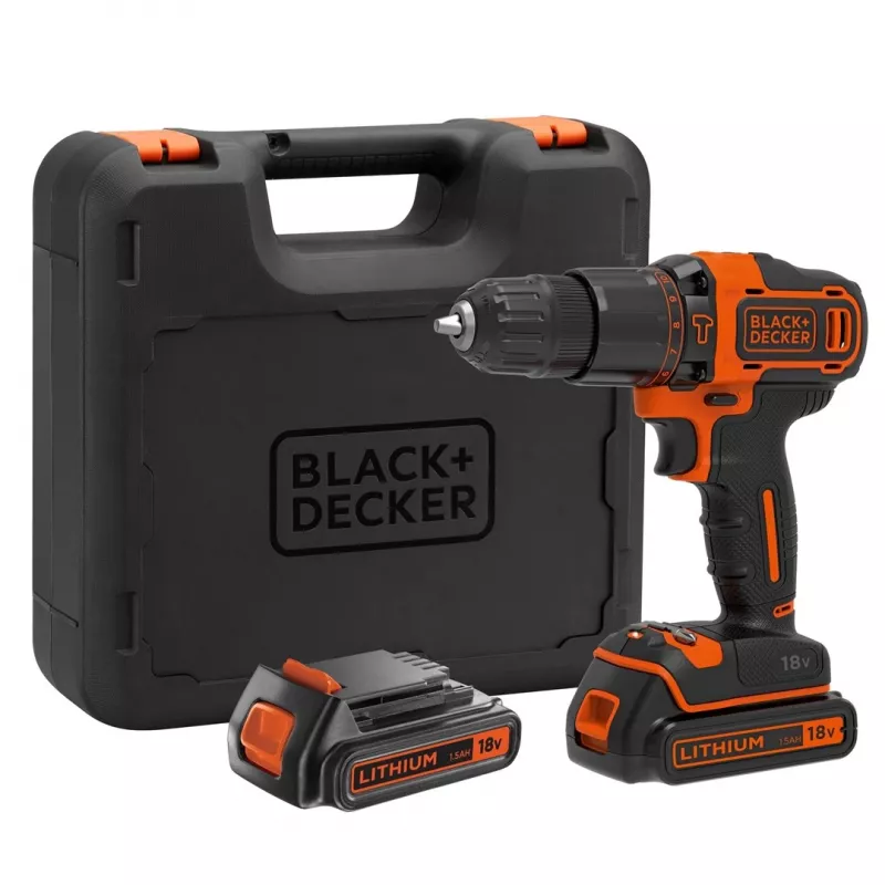 Black & Decker BDCHD18KB-QW boormachine snoerloos zwart, oranje