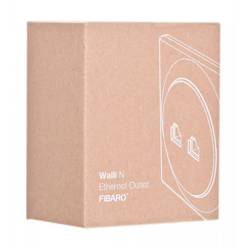 Fibaro Walli N stopcontact 2 x RJ-45 wit